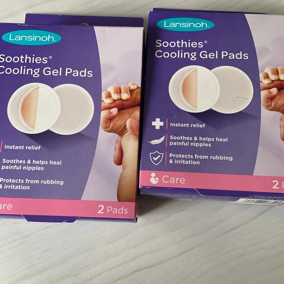 Lansinoh Soothie Nipple Cooling Gel Pads (2) and Earth Mama Nipple Butter NEW - Picture 4 of 5